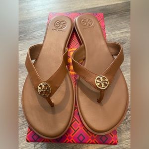 Tory Burch Benton Thong Royal Tan Sandals